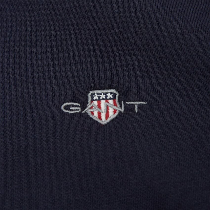 Gant T-shirts REG SHIELD SS T-SHIRT 2003184 EVENING BLUE